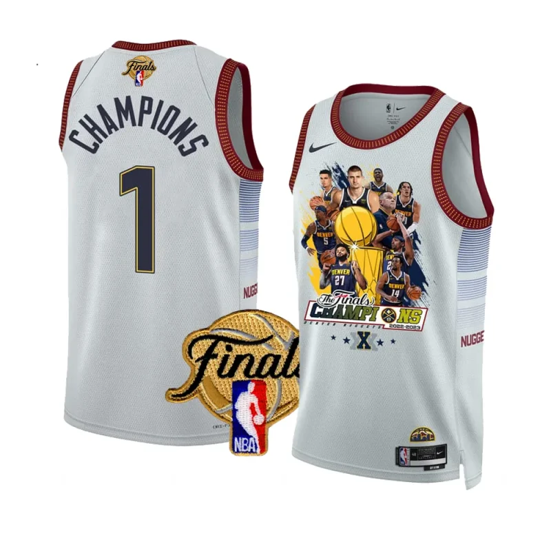 10th title jersey 2023 nba champions celebration white