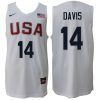 2016 rio olympics usa dream team 14 anthony davis jersey white