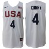 2016 rio olympics usa dream team 4 stephen curry jersey white