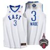 2016 toronto 3 dwyane wade all star eastern jersey white