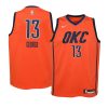 2018 19 orange paul george earned youth jersey