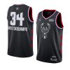 2019 all star black men's giannis antetokounmpo jersey