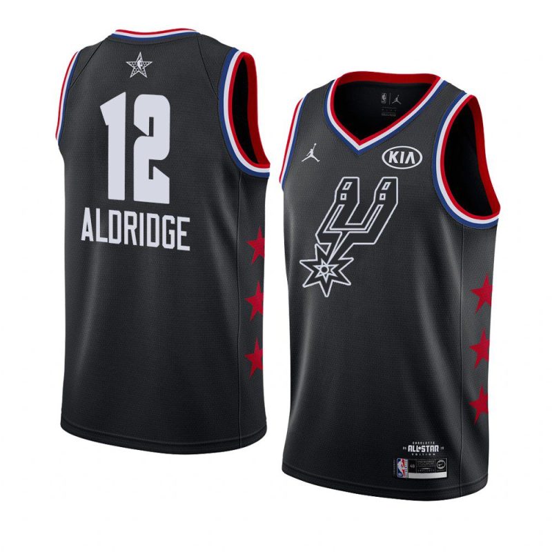 2019 all star black men's lamarcus aldridge jersey