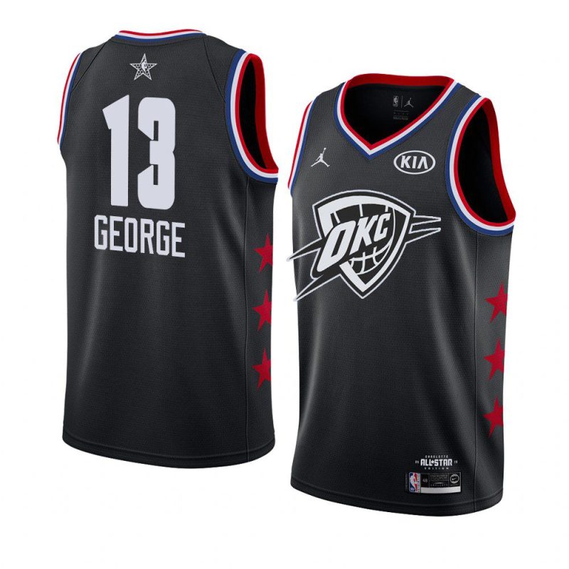 2019 all star black men paul george jersey