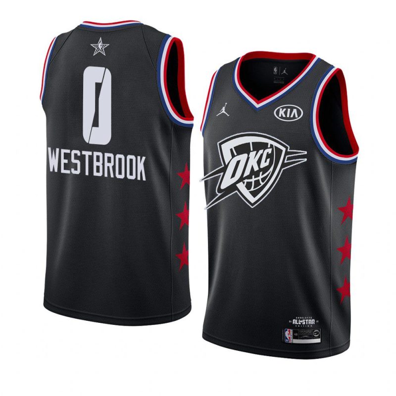 2019 all star black men russell westbrook jersey