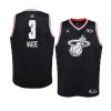 2019 all star black youth dwyane wade jersey