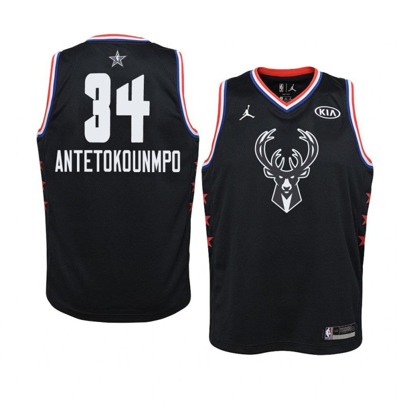 2019 all star black youth giannis antetokounmpo jersey