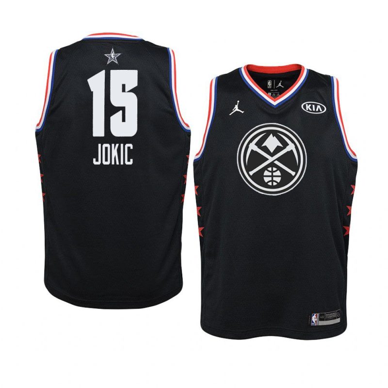 2019 all star black youth nikola jokic jersey