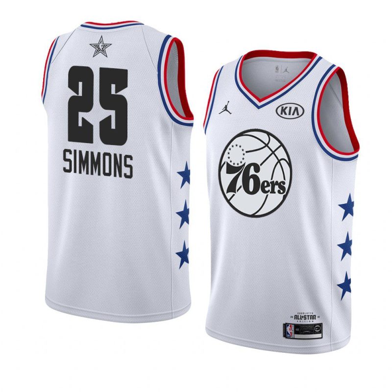 2019 all star white men ben simmons jersey