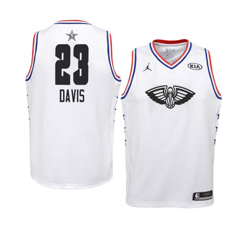 2019 all star white youth anthony davis jersey