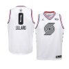 2019 all star white youth damian lillard jersey