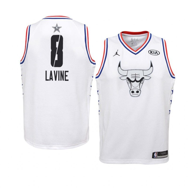 2019 all star white youth zach lavine jersey