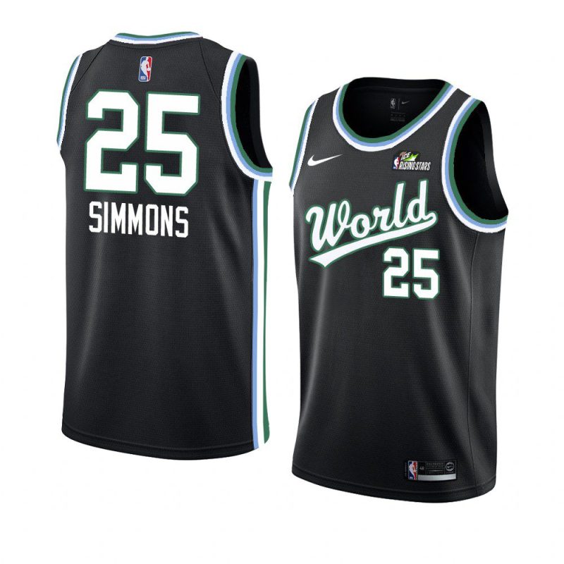 2019 rising star black men's ben simmons name jersey