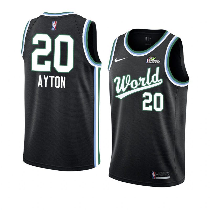 2019 rising star black men's deandre ayton name jersey