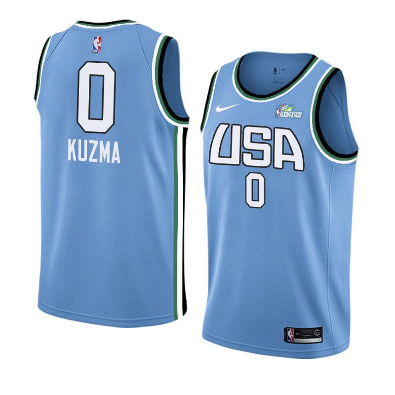 2019 rising star blue men's jayson tatum name jersey