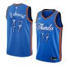 2020 christmas night aleksej pokusevski oklahoma city thunder blue jersey