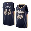 2020 christmas night custom new orleans pelicans navy jersey