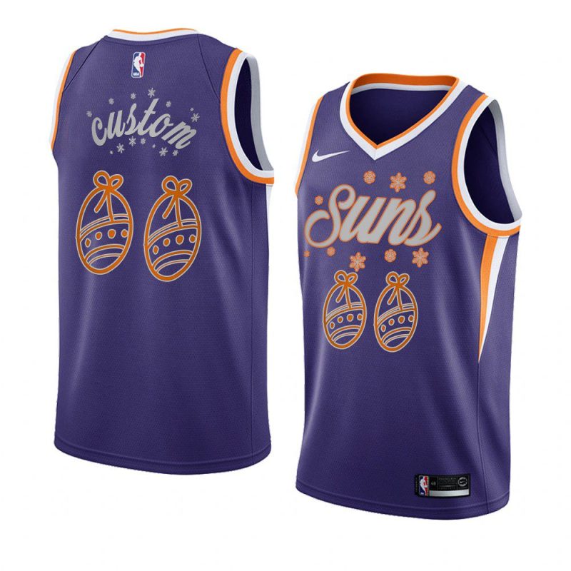 2020 christmas night custom phoenix suns purple jersey