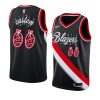 2020 christmas night custom portland trail blazers black jersey