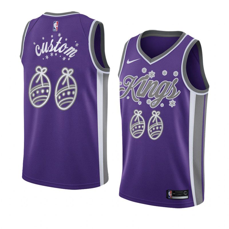 2020 christmas night custom sacramento kings purple jersey