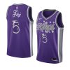 2020 christmas night de'aaron fox sacramento kings purple jersey