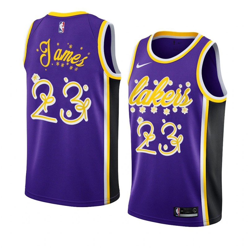 2020 christmas night lebron james los angeles lakers purple jersey