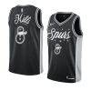 2020 christmas night patty mills san antonio spurs black jersey