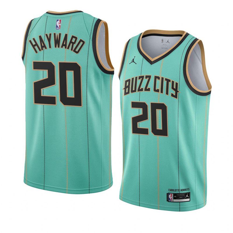 2020 nba draft gordon hayward jersey city mint green