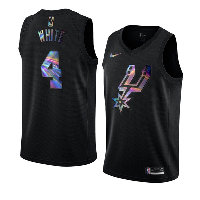 2021 limited derrick white jersey iridescent hwc collection black