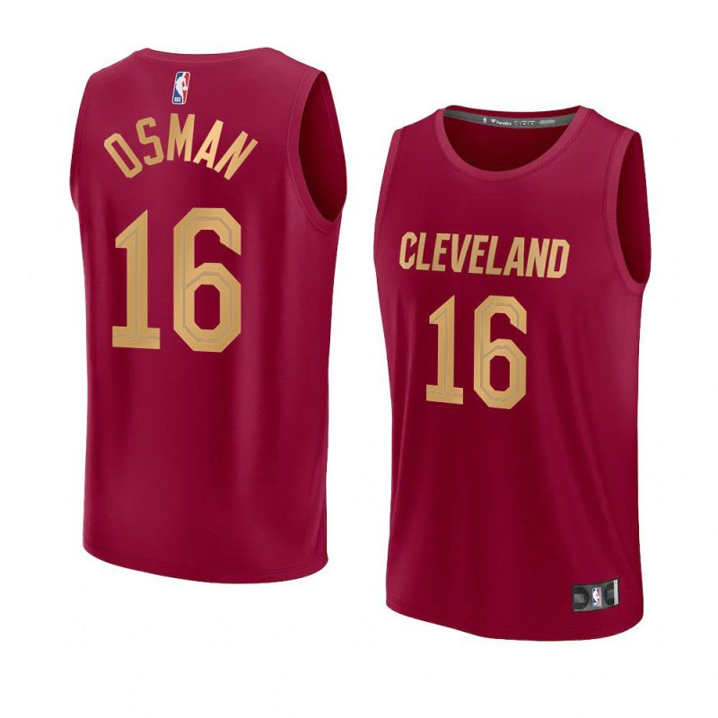 2022 23cavaliers cedi osman wine fast break replica icon jersey