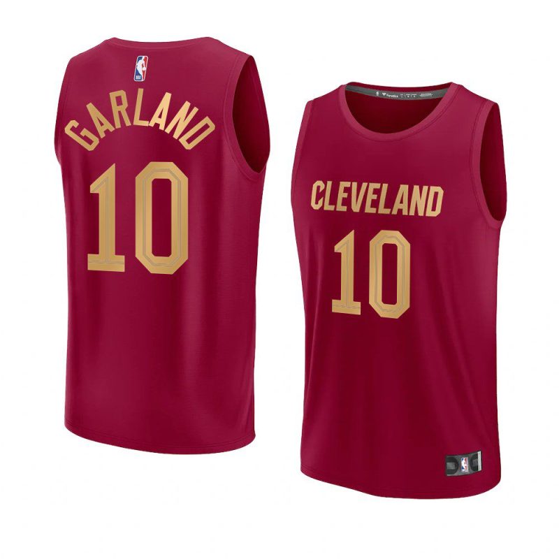 2022 23cavaliers darius garland wine fast break replica icon jersey