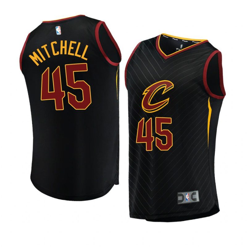 2022 23cavaliers donovan mitchell black replica statement edition jersey