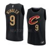 2022 23cavaliers dylan windler black fast break replica statement jersey