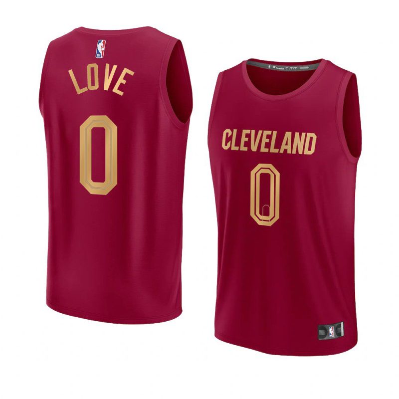 2022 23cavaliers kevin love wine fast break replica icon jersey