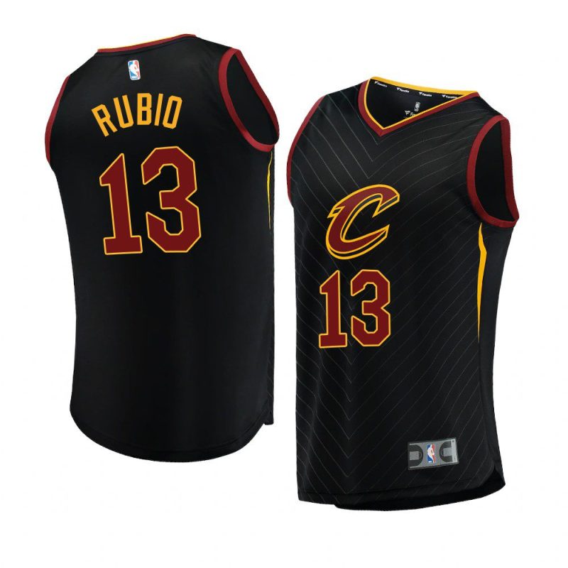 2022 23cavaliers ricky rubio black replica statement jersey