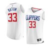 2022 23clippers nicolas batum white replica association jersey