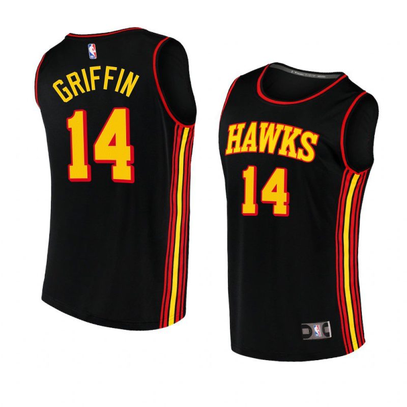 2022 23hawks aj griffin black replica statement jersey