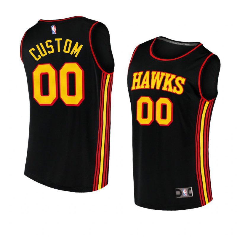 2022 23hawks custom black replica statement jersey