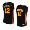 2022 23hawks de'andre hunter black replica statement jersey