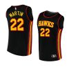 2022 23hawks tyrese martin black replica statement jersey