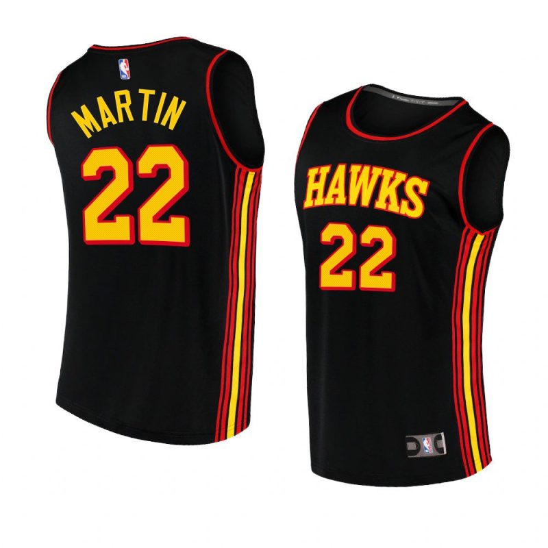 2022 23hawks tyrese martin black replica statement jersey