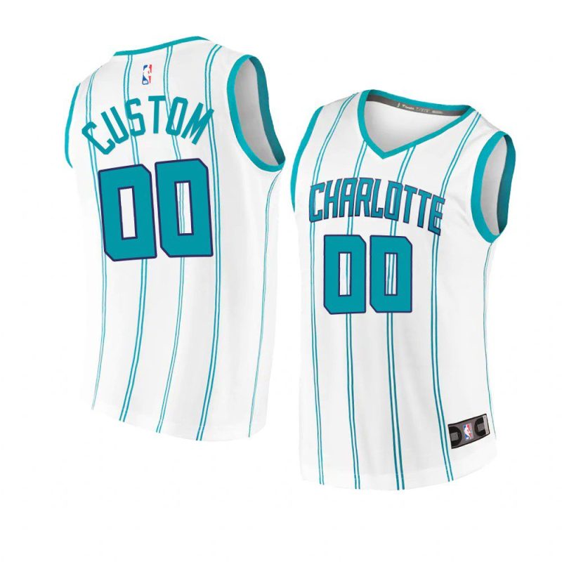 2022 23hornets custom white replica association edition jersey