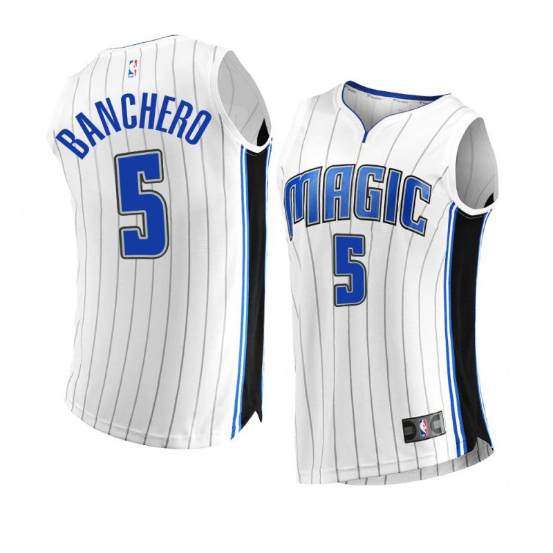 2022 23magic paolo banchero white replica association edition jersey