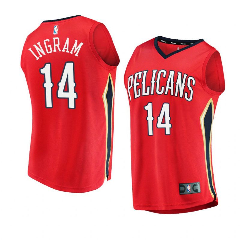 2022 23pelicans brandon ingram red replica statement jersey