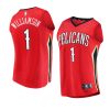 2022 23pelicans zion williamson red replica statement jersey