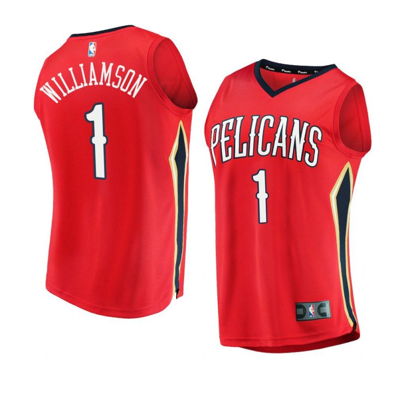 2022 23pelicans zion williamson red replica statement jersey