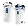 2022 23timberwolves josh minott white replica association edition jersey