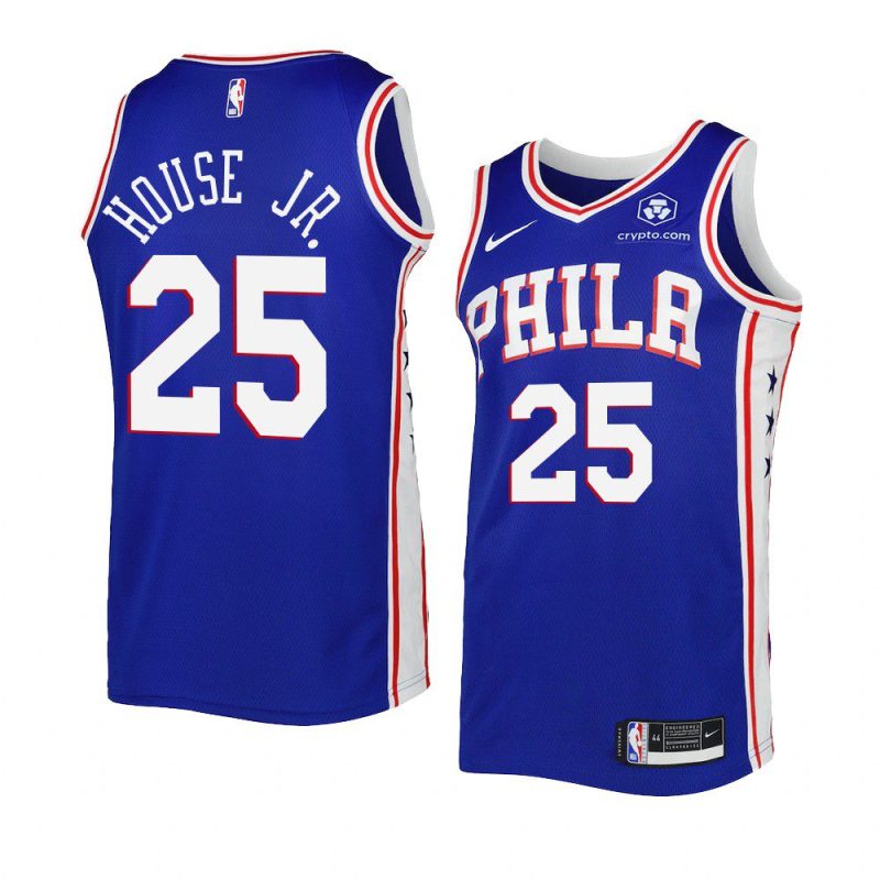 76ers danuel house jr. royal 2022 23icon edition swingman jersey