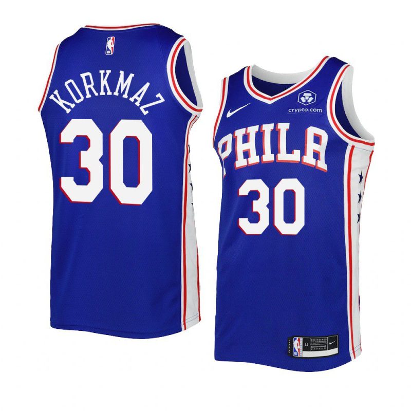 76ers furkan korkmaz royal 2022 23icon edition swingman jersey