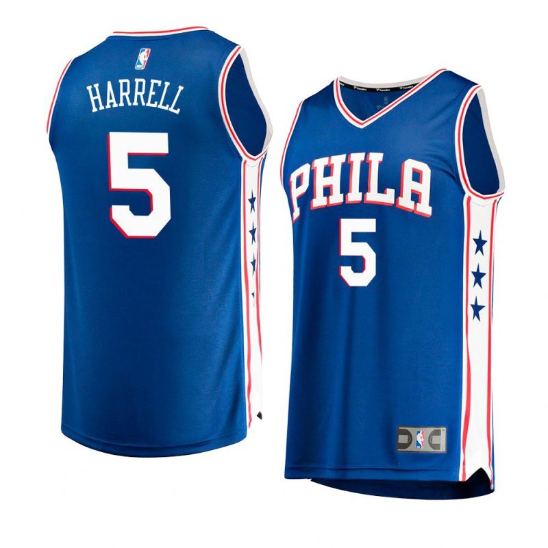 76ers montrezl harrell blue replica icon edition jersey